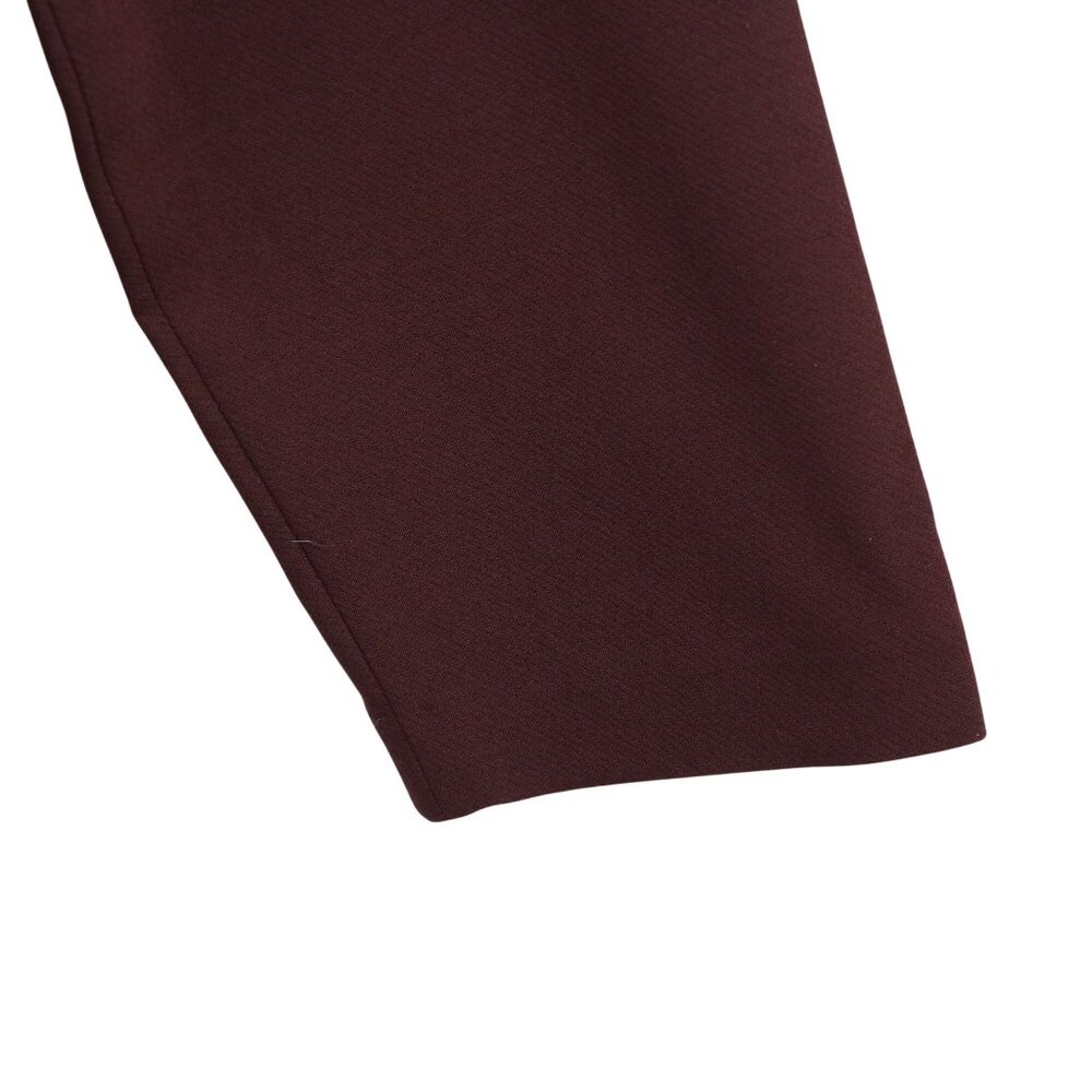 Theory Kula W Trinity 2 Burgundy Long Sleeve Shift Dress 4 - Picture 5 of 7